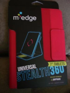 M EDGE UNIVERSAL STEALTH 360 7" TABLETS PINKISH-RED - Picture 1 of 6