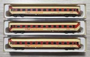 LS Models 77001 set carrozze passeggeri 3 pezzi DB TUI Ferien-Express scala N - Foto 1 di 8