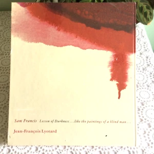 Sam Francis, Lesson of Darkness by Jean-Francois Lyotard 1993 HC Shrink Wrapped - Imagen 1 de 3