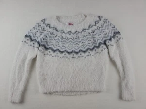 JUSTICE Super Soft Fuzzy Sweater Girls Size 8 - Picture 1 of 5