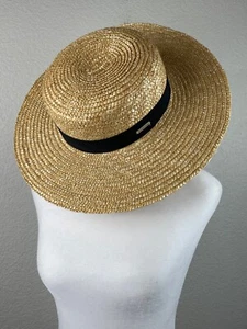Gigi Pip Straw Hat Size 57 Small / Medium Summer Beach Quiet Luxury Old Money - Picture 1 of 7