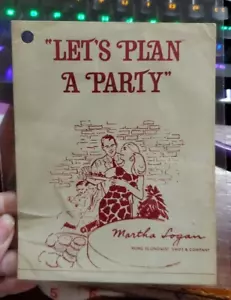 Let's Plan a Party Martha Logan Hauswirtschaftswirtin Swift and Company Broschüre 50er - Bild 1 von 5