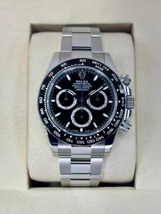 NEW 2025 Rolex Daytona 40mm 126500LN Stainless Steel Black Dial - Picture 1 of 10