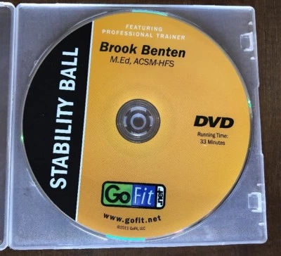 Go Fit Stability Ball Brook Benten DVD Only - Image 1 of 4