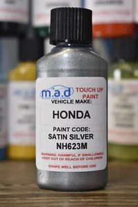 M.A.D HONDA Argento Satinato NH623M Pittura Ritocco Kit 30ML Zero Civic Jazz - Picture 1 of 5