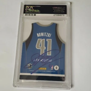 2010 Panini Threads DIRK NOWITZKI Away Jersey AUTO PSA/DNA Certified!! POP 1!! - Picture 1 of 4