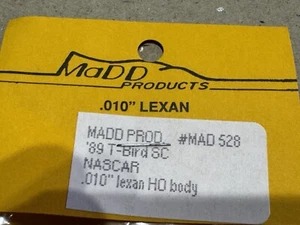 MADD Products - ‘89 Ford Thunderbird NASCAR #528 HO Lexan Body - NEW - Picture 1 of 3