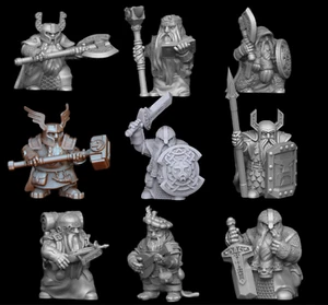Enanos D&D Onmioji 28 mm 32 mm - Imagen 1 de 11