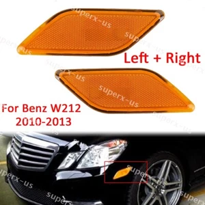 Cubierta de luz de señalización delantera izquierda y derecha para Benz W212 4 puertas 2010-2013 - Imagen 1 de 11