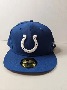 NFL Indianapolis Colts New Era 59Fifty Fitted Hat - Size 7 5/8 - Picture 1 of 4