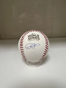 DEXTER FOWLER CHICAGO CUBS SIGNED 2016 WORLD SERIES BASEBALL BECKETT BAS COA - Picture 1 of 5