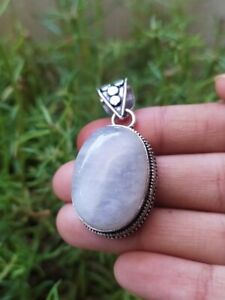 Gorgeous Rainbow Moonstone Pendant/ Victorian Style  For Beloved For Men & Women