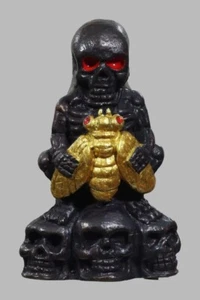 RARE Thai Amulet Phrai Thong Golden Fly Spirit Black Copper 2023 Charm Wealth - Picture 1 of 8