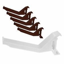 5 x K2 Conservatory Gutter Brackets C8043 Compatible Ogee Clip UPVC White Brown