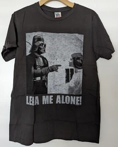 MENS STAR WARS LEIA ME ALONE GRAPHIC TEE T-SHIRT OFFICIALLY LICENSED DARTH VADER - Picture 1 of 1