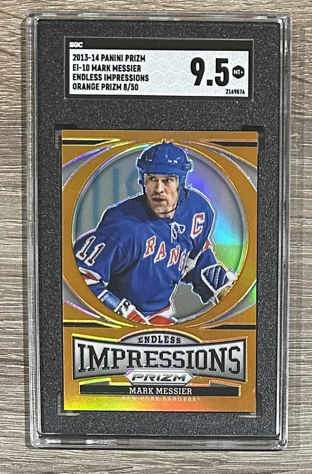 2013-14 Panini Prizm #EI-10 Mark Messier Endless Impressions Orange #/50 SGC 9.5 - Image 1 of 2