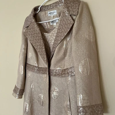 Vestido Formal Midi Diseñador MARIA COCA con Chaqueta Talla 8 Boda Seedescription  Foto 1 de 4