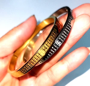 ฺฺArmband Edelstahl Damen Herren Silber Gold Poliert Mode Accessoire 18K 2 - Bild 1 von 18