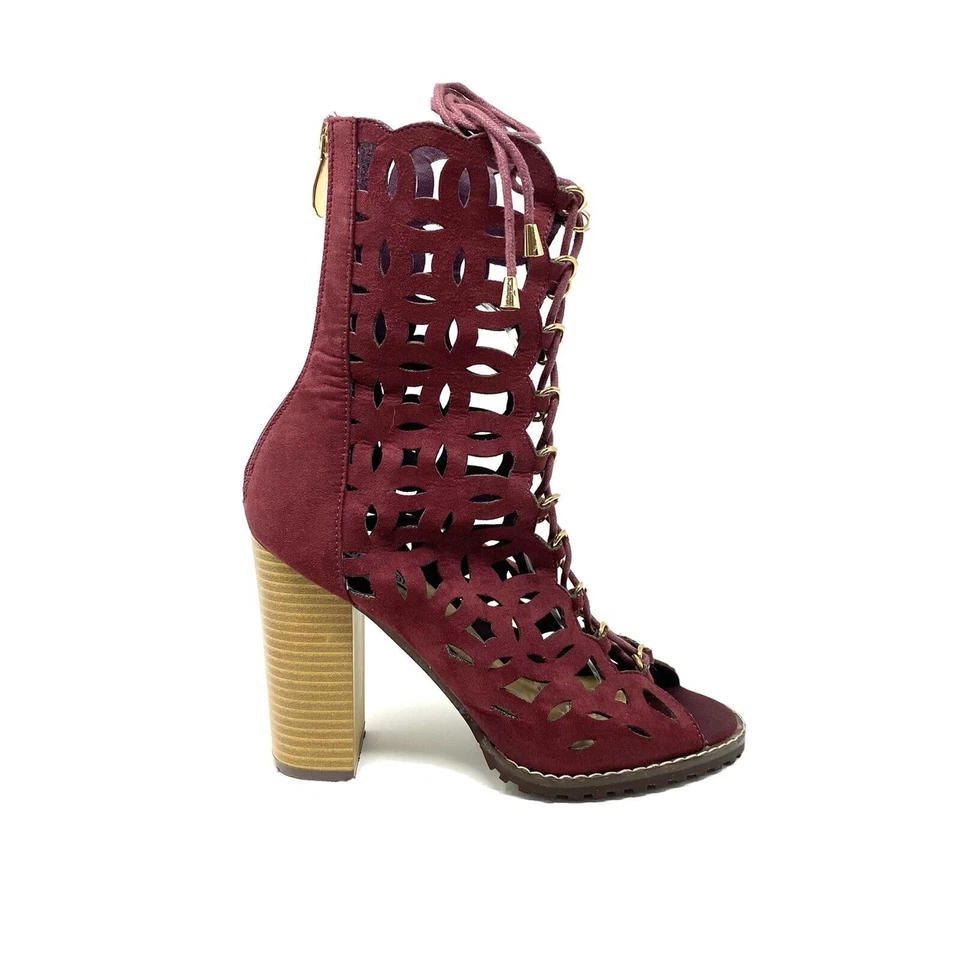 Cape Robbin Kiara-1 Women's Purple High Heel Boots Shoes Size 6.5 - Image 1 of 4