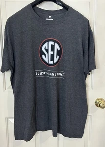 Fanatics SEC Georgia Bulldogs “More Dawgs” Graphic Print Gray 3XL T-Shirt - Picture 1 of 8