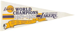 Los Angeles Lakers World Champions 1987-1988 Pennant - 1988 NBA Finals - Pennant - Picture 1 of 4