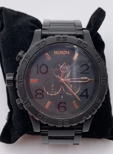 Nixon Herren Quarz Chronograph Schwarz Uhr A083-957 Edelstahl Roségold - Bild 1 von 8