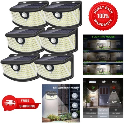 High-Performance Solar Step Lights with PIR Sensor - 6-Pack for Outdoor Use - Image 1 of 4