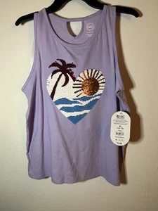 Girl’s Sequin Tank Top Size 14/16 Three Available For $5 Each - Picture 1 of 3