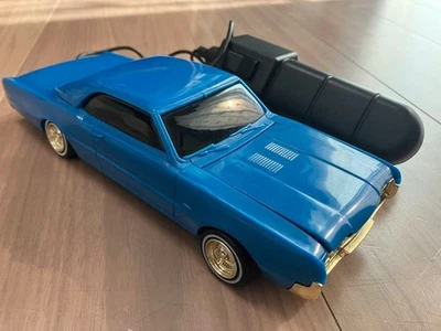 Vintage American 1/25 Impala Hopping RC Car LED Lights Engine Hood 1980s Toy JPN - Image 1 of 4
