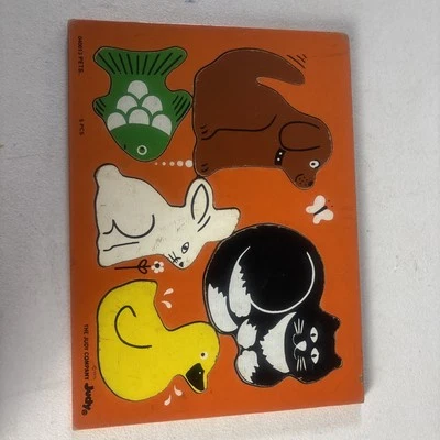 Vintage RARE JUDY Wooden Puzzle PETS 040013 Very GOOD CONDITION FS - Image 1 of 4