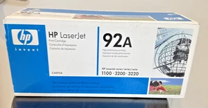 Cartucho de tóner HP 92A LaserJet - negro (C4092A) nuevo en caja leer - Imagen 1 de 6