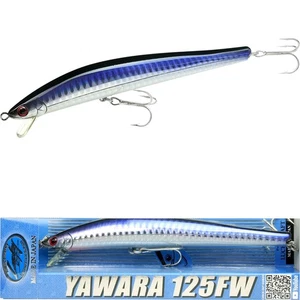 LUCKY CRAFT SW FlashMinnow 125 YAWARA FW (NoScales) - 635 KL Zebra PurpleAnchovy - Picture 1 of 5