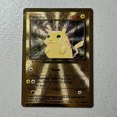 Pokemon Pikachu 2021 Metal Dorado Colección Ultra Premium 58/102 - Celebraciones Foto 1 de 2