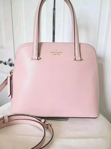 Borsa a tracolla nuova con etichette Kate Spade New York Patterson Drive Med Dome pelle tutù rosa