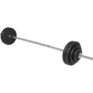 GYRONETICS® Langhantel Set 60kg Hantelset Gusseisen Gewichte Langhantelstange - Bild 1 von 12