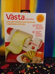 Vasta Vegetable Sheet Slicer with Bonus Fettucine Blade As Seen On TV! - Picture 1 of 3