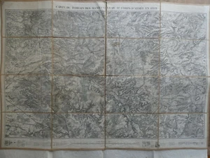 Carte toilee  du terrain des manoeuvres du 6eme corps d'armée 1889  - Imagen 1 de 1