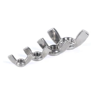 Wing Nuts Butterfly Nut Thumb A2 Stainless Steel M3 M4 M5 M6 M8 M10 M12 DIN315 - Picture 1 of 14