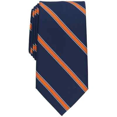 Club Room X7342 男式经典条纹领带,蓝色/橙色,均码 — 第 1/3 张图片