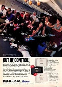Warrant Ibanez Rock & Play Ad - Framed Original Guitar Magazine 1991 Bass Vocals - Picture 1 of 7