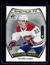 2021-22 SP Authentic Spectrum FX Future Watch Cole Caufield RC #S-100