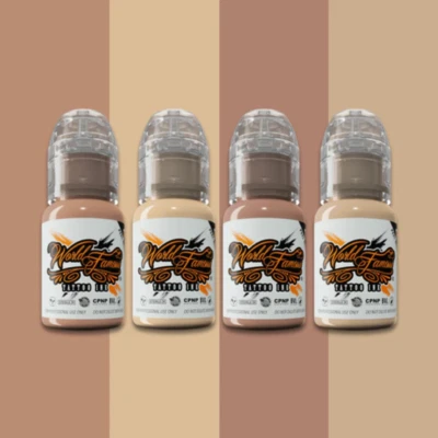 World Famous Tattoo Ink 4 Bottle Alex Santucci Cover-up Set