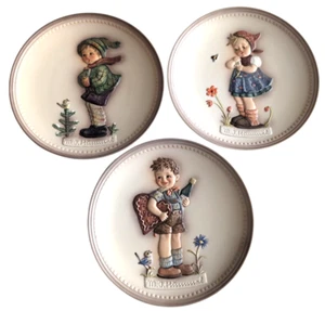 Hummel Lot Of 3 Plates 6.5" West Germany 1985 #'S 735 736 737 Excellent - Picture 1 of 8