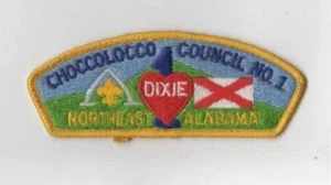 Choccolocco Council 1 CSP Northeast Alabama Dixie YEL Bdr. (SEWN) [MK-5614] - Picture 1 of 1