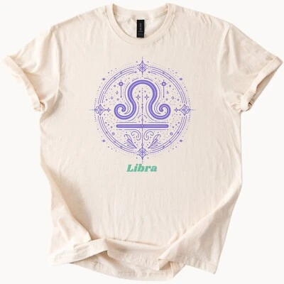 Camiseta Libra Zodiaco Astrología Signo Regalo Foto 1 de 4