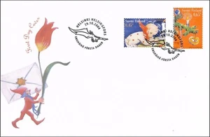 Christmas Little Child Write Letter Candle Christmas Tree Finland Mint FDC 2004 - Picture 1 of 1