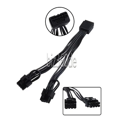 12VHPWR Adapterkabel 16Pin(12+4) Buchse auf Dual 8Pin Stecker Für Grafikkarten - Bild 1 von 4