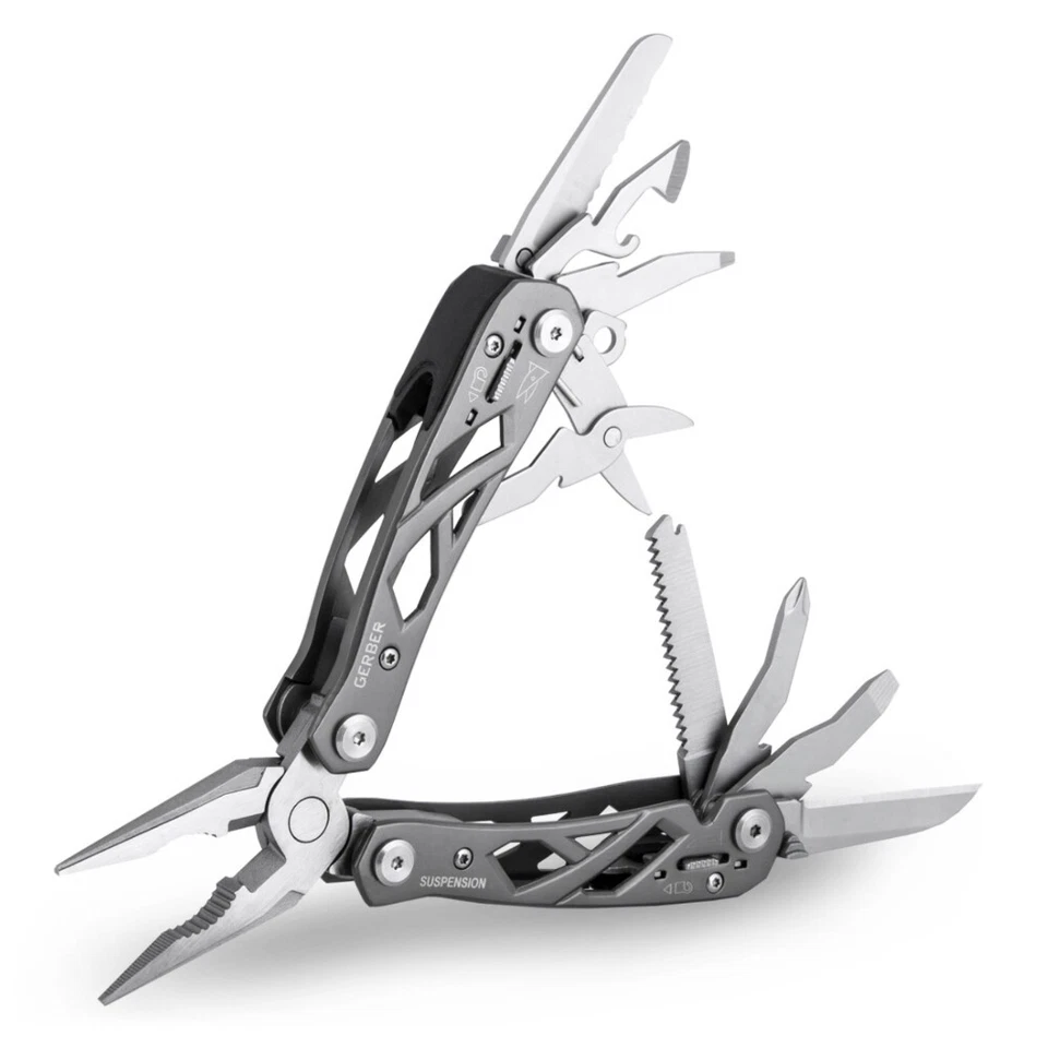 Gerber Suspension Stainless Steel Multi Tool | Scissors Saw Plier Knife Screwdri - Image 1 of 4