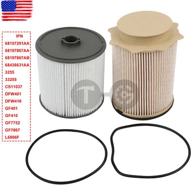 Diesel Fuel Filter Kit For 2019-2021 Dodge Ram 6.7L Cummins 2500 3500 4500 5500 - Image 1 of 4