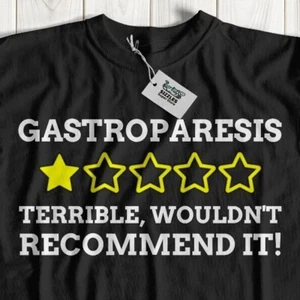 Unisex Gastroparesis T-Shirt Stomach Paralysis Pyloroplasty Gifts Diabetes Tee - Picture 1 of 9